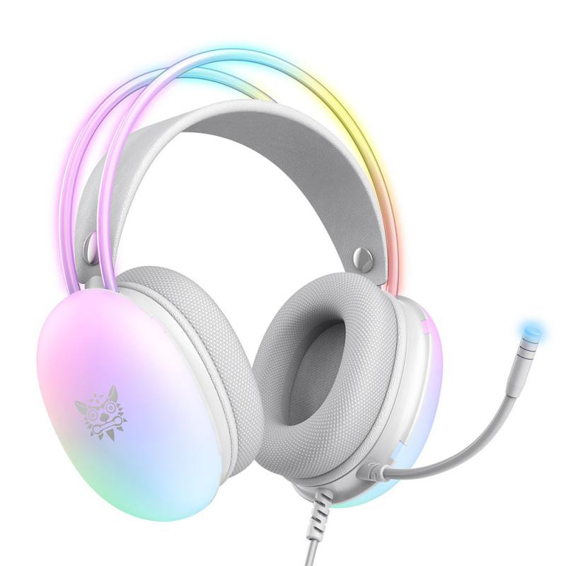 RYRA X25 Slušalice RGB LED Dizajn svjetla Gaming Headset Surround Računalo Žičane slušalice Za PC igrače Poništavanje buke s mikrofonom
