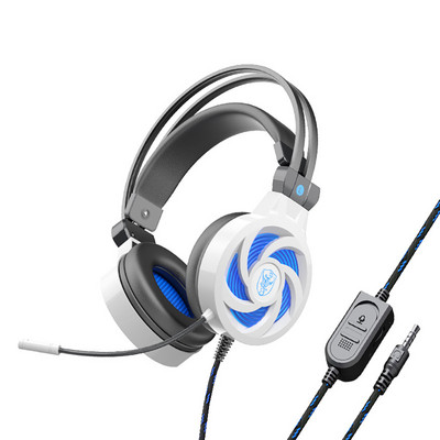 Ακουστικά PS4 Cat Ear Esports με RGB LED Light Mic Gaming Headset 3,5mm 3D Surround Sound Ακουστικά υπολογιστή για PC Gamer