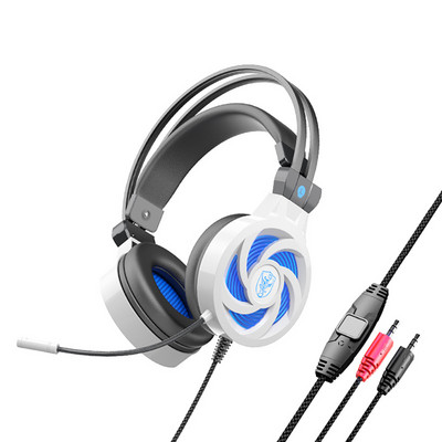 Ακουστικά PS4 Cat Ear Esports με RGB LED Light Mic Gaming Headset 3,5mm 3D Surround Sound Ακουστικά υπολογιστή για PC Gamer