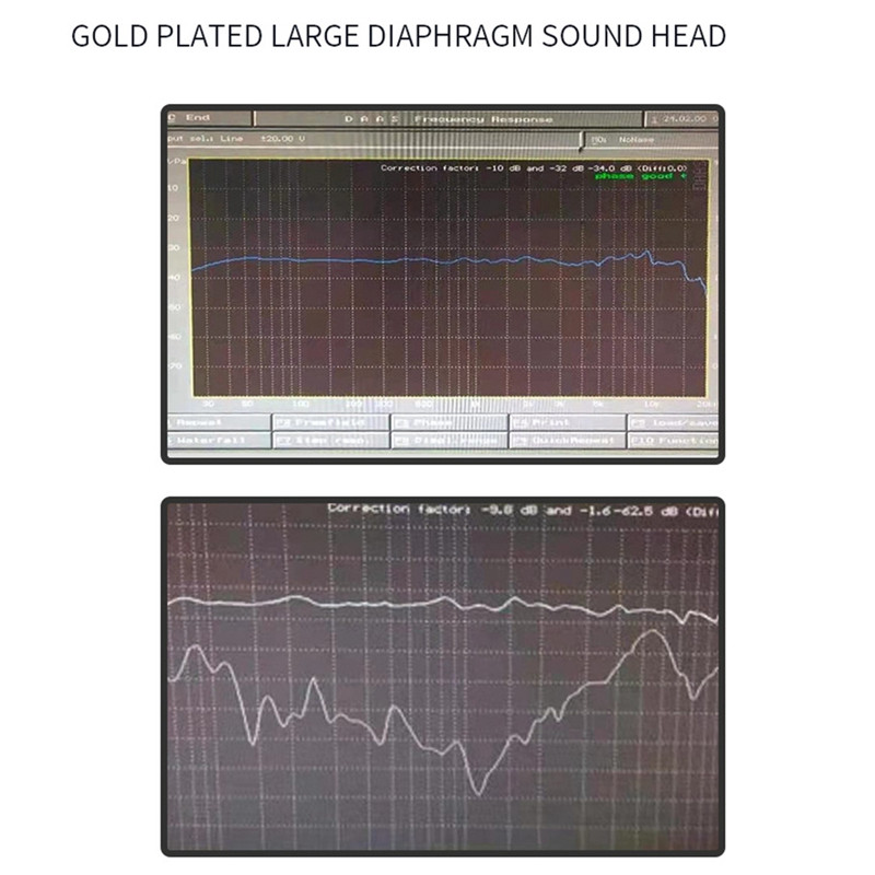 34 Mm lielas diafragmas mikrofona kasetnes kodola ierakstīšanas kondensatora mikrofona kapsula