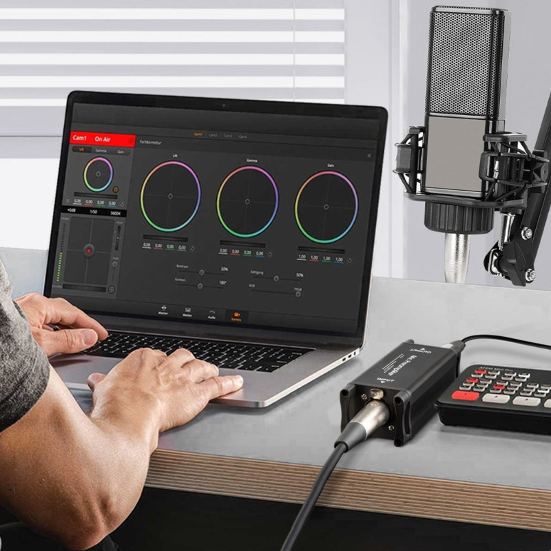 Alctron MA-1 mikrofono išankstinio stiprintuvo stiprintuvas, skirtas studijai ar namų įrašymui, pristatymas