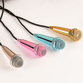 Pametni telefon Prijenosno računalo Stolno računalo Ručni audio mikrofon Prijenosni 3,5 mm stereo studijski mikrofon KTV karaoke Mini mikrofon