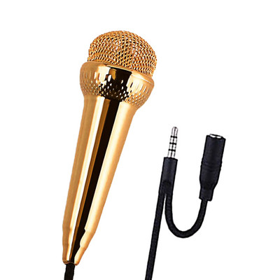 Pametni telefon Prijenosno računalo Stolno računalo Ručni audio mikrofon Prijenosni 3,5 mm stereo studijski mikrofon KTV karaoke Mini mikrofon