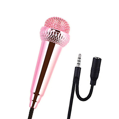 Pametni telefon Prijenosno računalo Stolno računalo Ručni audio mikrofon Prijenosni 3,5 mm stereo studijski mikrofon KTV karaoke Mini mikrofon