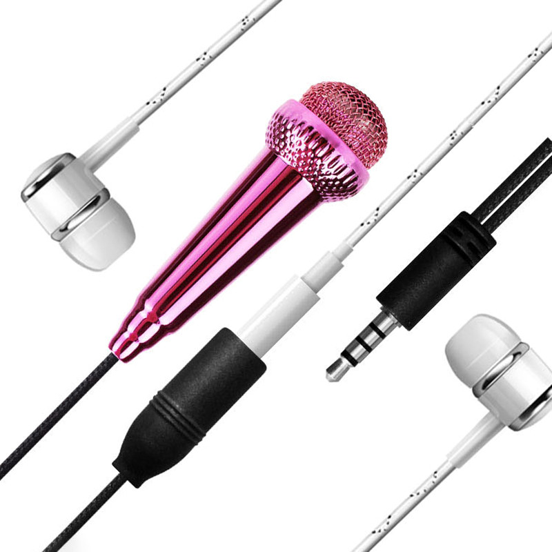 Išmanusis telefonas nešiojamasis kompiuteris stalinis kompiuteris delninis garso mikrofonas nešiojamas 3,5 mm stereo studijos mikrofonas KTV karaoke mini mikrofonas