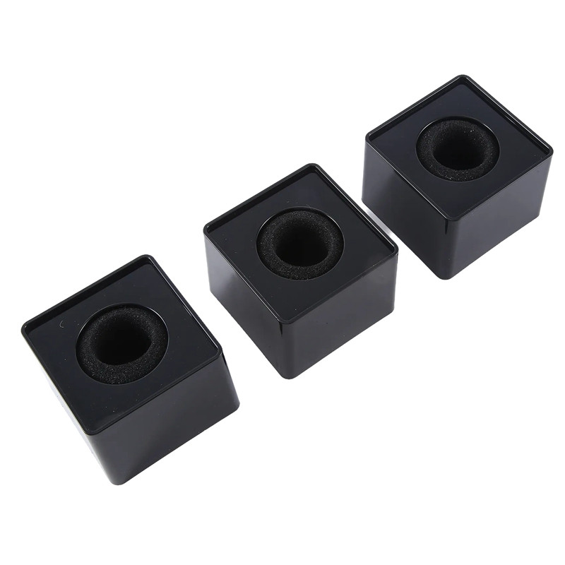 10 gab. Mikrofons Markflag Mic Station-Cube interviju kastes statīvs, karodziņi formas turētāja reportiera injekcija, melna