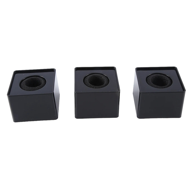 10 gab. Mikrofons Markflag Mic Station-Cube interviju kastes statīvs, karodziņi formas turētāja reportiera injekcija, melna