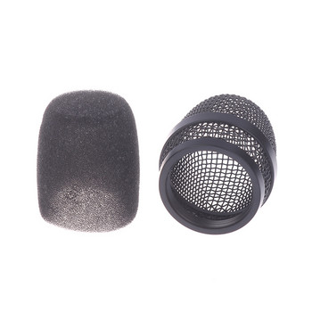 Επαγγελματικό Mic Ball Head Mesh Grill Μικροφώνου Κάλυμμα παρμπρίζ με μάσκα μικροφώνου για αξεσουάρ MIC E835/E845