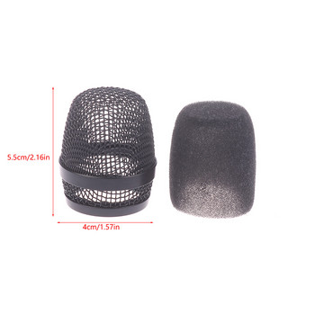 Επαγγελματικό Mic Ball Head Mesh Grill Μικροφώνου Κάλυμμα παρμπρίζ με μάσκα μικροφώνου για αξεσουάρ MIC E835/E845