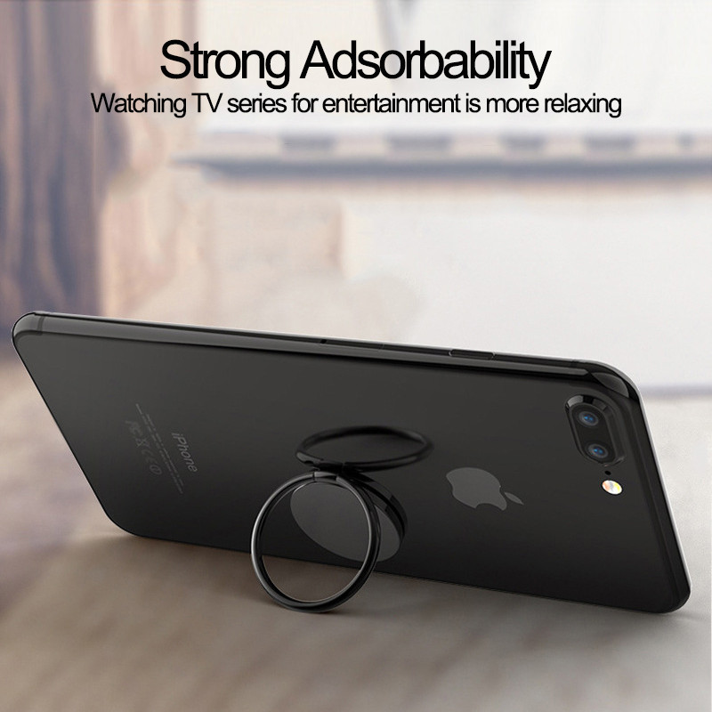 Suport magnetic rotativ pentru telefon mobil pentru iPhone Samsung Suport pentru telefon cu inel metalic pentru mașină Suport pentru telefon pentru mașină
