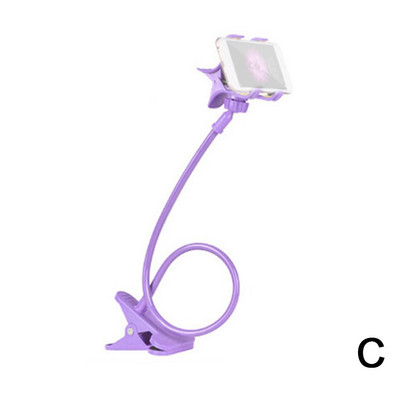 Regulējams mobilā tālruņa turētājs Pārnēsājams elastīgs slinks gultas turētājs mobilajam tālrunim universālā galddatora statīva uz galda stiprinājuma tālruņa kronšteins