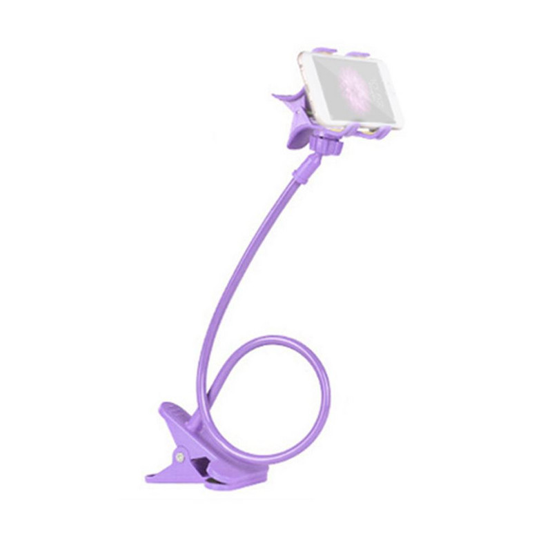 Regulējams mobilā tālruņa turētājs Pārnēsājams elastīgs slinks gultas turētājs mobilajam tālrunim universālā galddatora statīva uz galda stiprinājuma tālruņa kronšteins