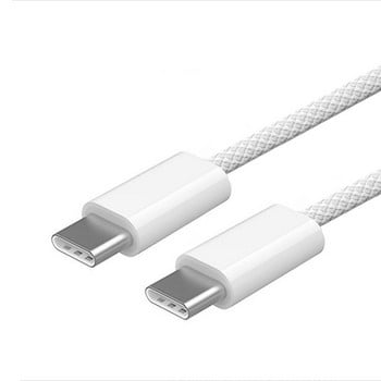 PD 60W USB C към USB Type C кабел Бързо зареждане за iPhone 15 15 Pro Plus Pro MAX iPad Dual Type C линия за данни за Samsung S22 23