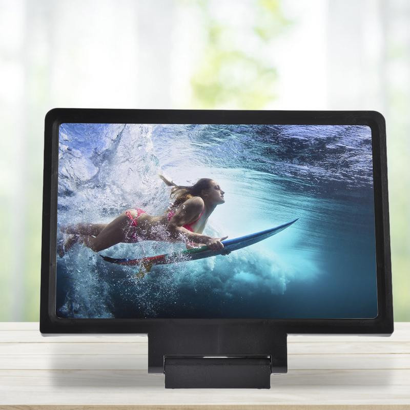 Sklopivo telefonsko povećalo HD video pojačalo sa stalkom za pametni telefon Zaštita za oči 3D filmovi Telefonski projektor