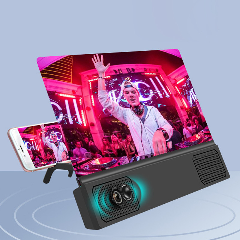 3D ekrāna pastiprinātāji Mobilā tālruņa palielinātājs ar palielinātu skaļruni Video pastiprinātāja statīvs palielināms saliekamais rakstāmgalds Audio pretzils