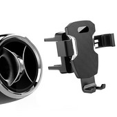 Automašīnas tālruņa turētāja gaisa ventilācijas atveres atbalsts apaļam gaisa izplūdes skavam 360° rotācijas mobilā tālruņa stiprinājuma viedtālruņa GPS kronšteina gravitācijas statīvs