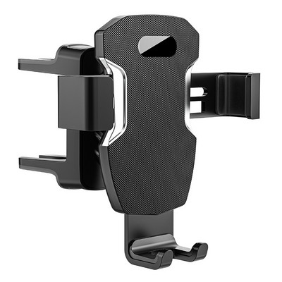 Automašīnas tālruņa turētāja gaisa ventilācijas atveres atbalsts apaļam gaisa izplūdes skavam 360° rotācijas mobilā tālruņa stiprinājuma viedtālruņa GPS kronšteina gravitācijas statīvs