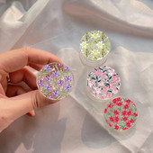 INS Flower Daffodil Θήκη τηλεφώνου Griptok Cute Floral Lily Phone Grip Tok για iPhone 13 Αξεσουάρ για τηλέφωνο Samsung Xiaomi Bracket