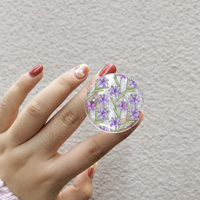 INS Flower Daffodil Θήκη τηλεφώνου Griptok Cute Floral Lily Phone Grip Tok για iPhone 13 Αξεσουάρ για τηλέφωνο Samsung Xiaomi Bracket