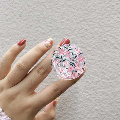 INS Flower Daffodil Θήκη τηλεφώνου Griptok Cute Floral Lily Phone Grip Tok για iPhone 13 Αξεσουάρ για τηλέφωνο Samsung Xiaomi Bracket