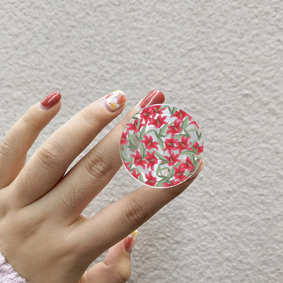 INS Flower Daffodil Θήκη τηλεφώνου Griptok Cute Floral Lily Phone Grip Tok για iPhone 13 Αξεσουάρ για τηλέφωνο Samsung Xiaomi Bracket