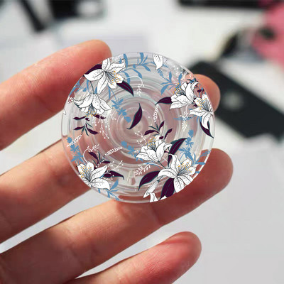 INS Flower Daffodil Θήκη τηλεφώνου Griptok Cute Floral Lily Phone Grip Tok για iPhone 13 Αξεσουάρ για τηλέφωνο Samsung Xiaomi Bracket