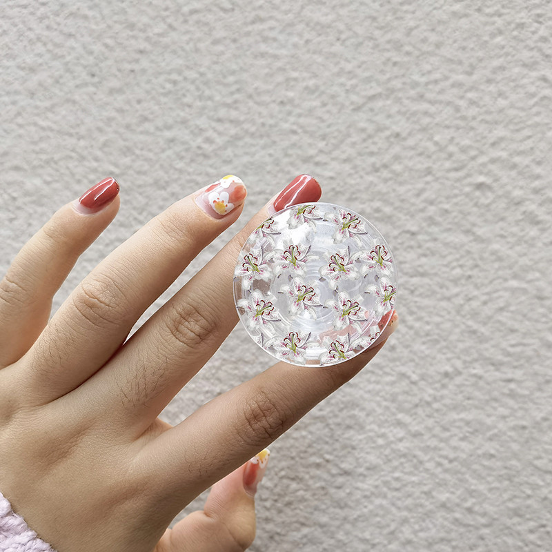 INS Flower Daffodil Θήκη τηλεφώνου Griptok Cute Floral Lily Phone Grip Tok για iPhone 13 Αξεσουάρ για τηλέφωνο Samsung Xiaomi Bracket