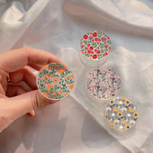 INS Japan Korea Cute Summer Daisy Sunflower telefontartó markolat tok iPhone 13 telefonhoz Samsung Huawei Xiaomi virágos bimbós telefontartó