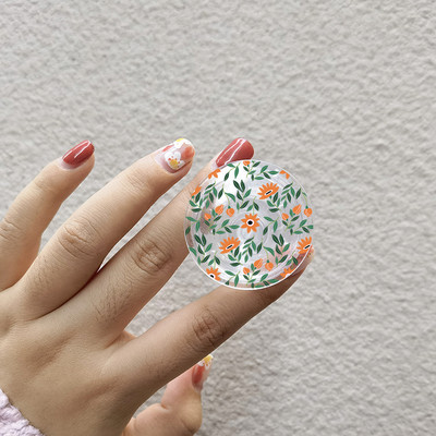 INS Japan Korea Cute Summer Daisy Sunflower telefontartó markolat tok iPhone 13 telefonhoz Samsung Huawei Xiaomi virágos bimbós telefontartó