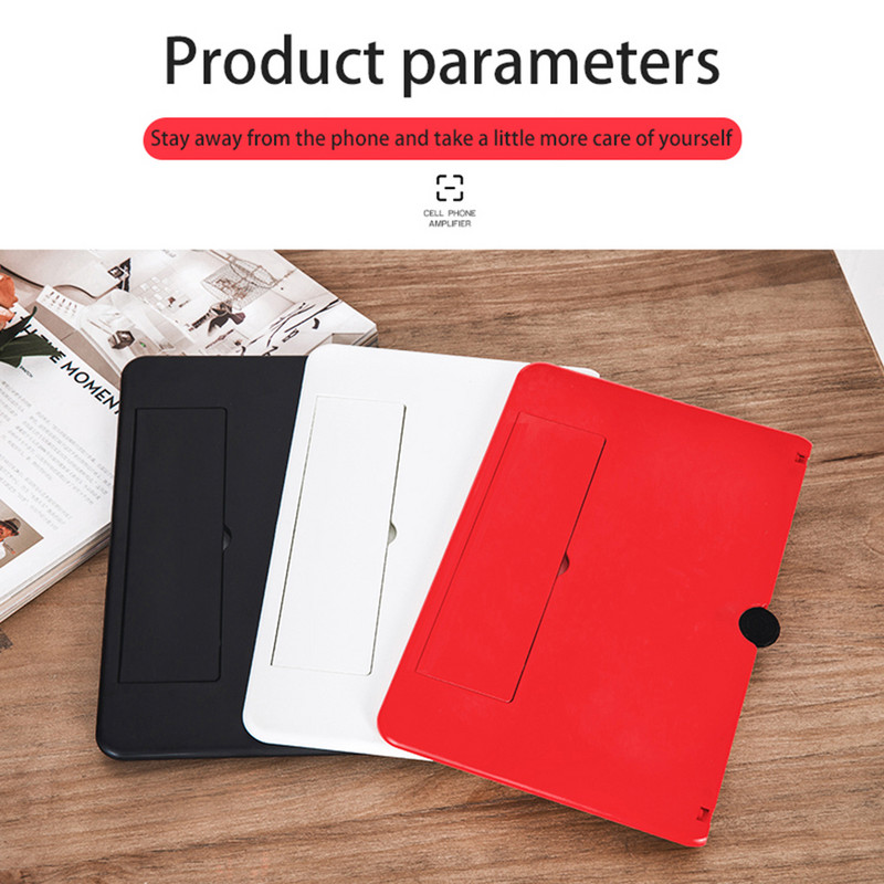8.2/9/10/12/14 in 3D Lupa pentru ecranul telefonului mobil Amplificator video HD Suport pliabil Smartphone Film Lupa Suport