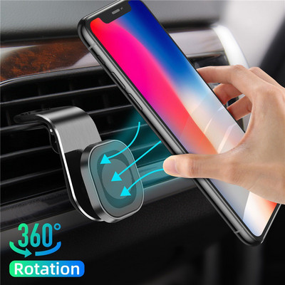 Suport magnetic pentru telefon în suport de mașină Suport magnetic pentru telefon mobil Suport magnetic pentru aerisire pentru mașină pentru iPhone Huawei Xiaomi Samsung