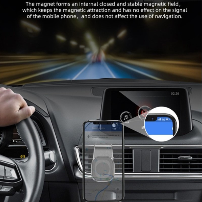 Μαγνητική βάση τηλεφώνου σε βάση αυτοκινήτου Μαγνητικός βραχίονας κινητού τηλεφώνου Μαγνητικός στήριγμα εξαερισμού αυτοκινήτου για iPhone Huawei Xiaomi Samsung