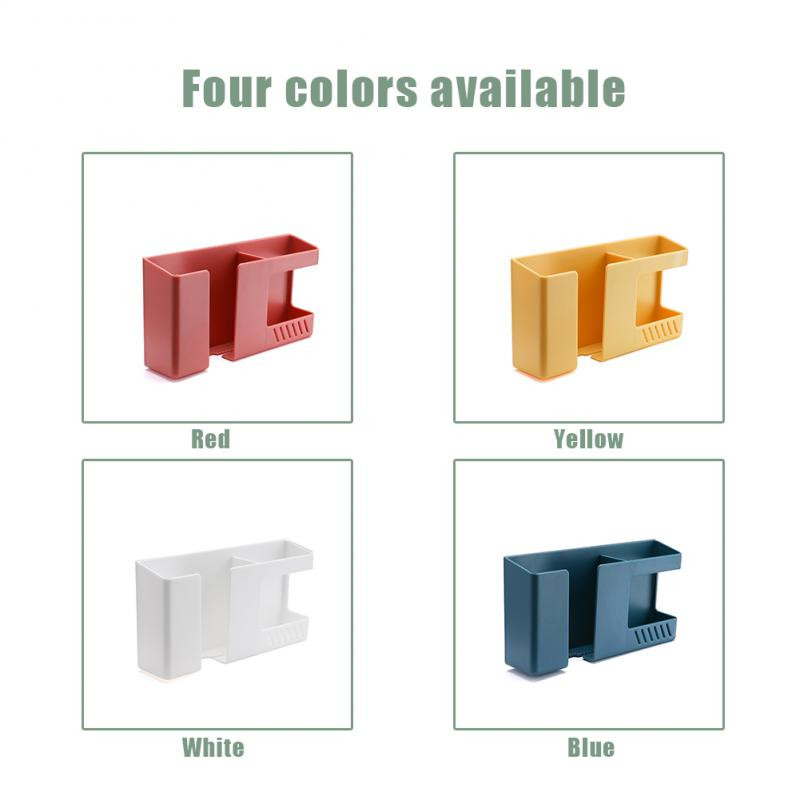 Višenamjenska zidna kutija za pohranu Stalak za pohranu mobitela s daljinskim upravljačem bez bušenja Stalak za pohranu kupaonskog zidnog otpada