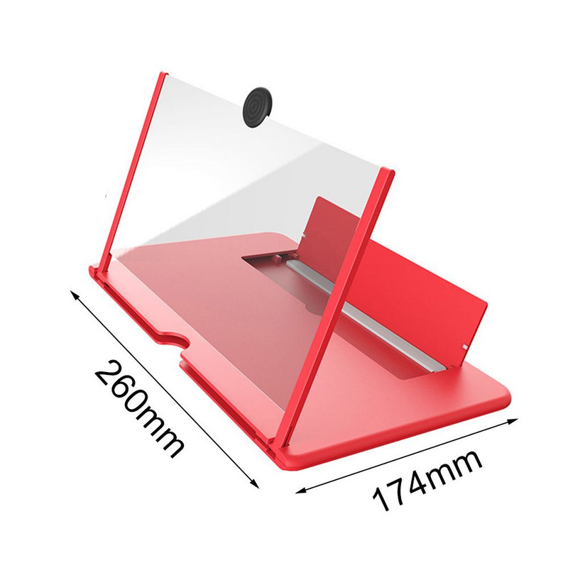 Video Cinema salokāms 12 collu mobilā tālruņa ekrāna pastiprinātājs ekrāna palielinātājs projekcijas statīva kronšteins