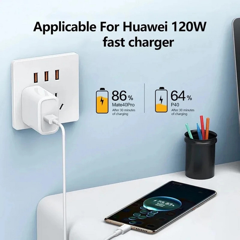 10A 120W USB Type C īpaši ātrs kabelis Huawei 30 Xiaomi redmi Samsung Poco f5 ātras uzlādes USB C lādētāja kabeļa datu vads
