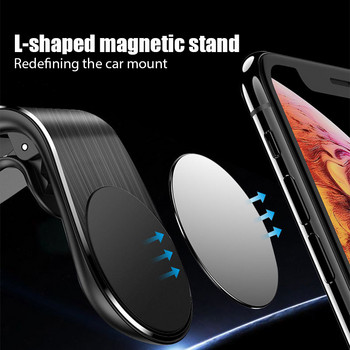 Магнитен държач за телефон за кола Универсален вентилационен отвор Стойки за телефон за кола Мобилен телефон Поддръжка на GPS за iPhone Huawei Samsung Ротационна скоба