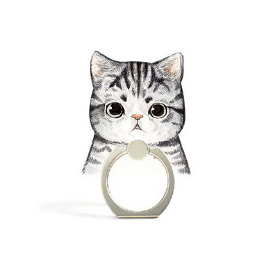 12 stili Jauki kaķi Dzīvnieki Tālruņa turētājs Gredzens Mobilā Telefona Statīvs Cepumi Pirksts Tālruņa gredzena Turētājs atbalsts Mobilais