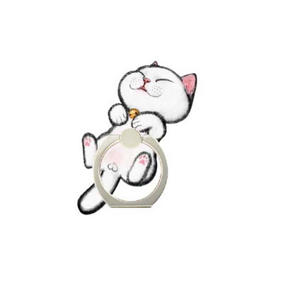 12 stili Jauki kaķi Dzīvnieki Tālruņa turētājs Gredzens Mobilā Telefona Statīvs Cepumi Pirksts Tālruņa gredzena Turētājs atbalsts Mobilais