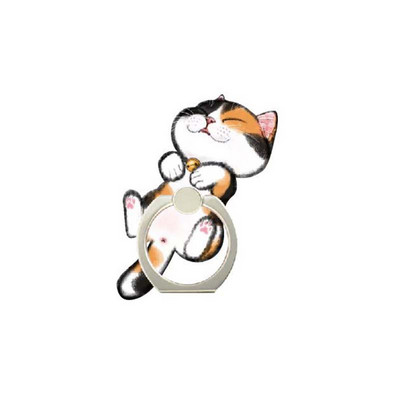 12 stili Jauki kaķi Dzīvnieki Tālruņa turētājs Gredzens Mobilā Telefona Statīvs Cepumi Pirksts Tālruņa gredzena Turētājs atbalsts Mobilais