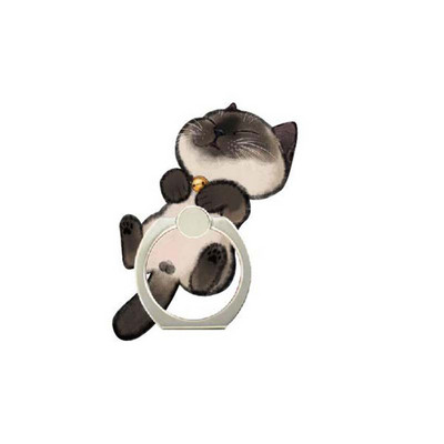 12 stili Jauki kaķi Dzīvnieki Tālruņa turētājs Gredzens Mobilā Telefona Statīvs Cepumi Pirksts Tālruņa gredzena Turētājs atbalsts Mobilais