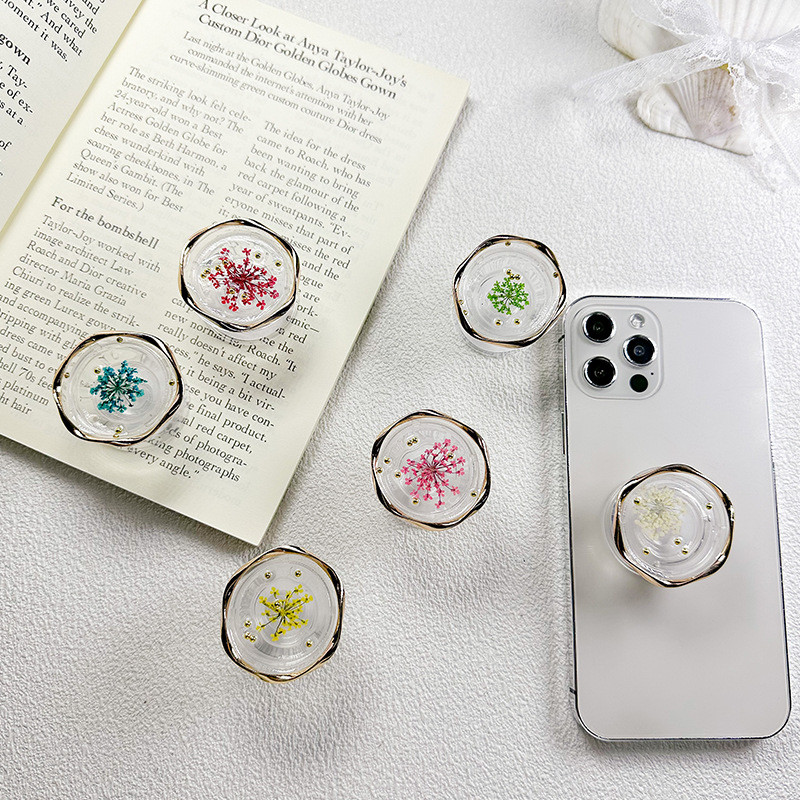 ins Real Dreid Flower Okrugli univerzalni držač za pametni tok telefon Griptok podrška za držač za pametni telefon Tok sklopivi stalak