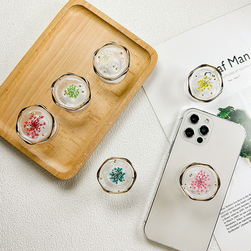 ins Real Dreid Flower Okrugli univerzalni držač za pametni tok telefon Griptok podrška za držač za pametni telefon Tok sklopivi stalak