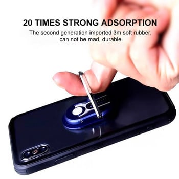 Скоба за монтиране на стойка за мобилен телефон с държач за пръстен за пръсти на телефона 360-градусово завъртане за дома на колата