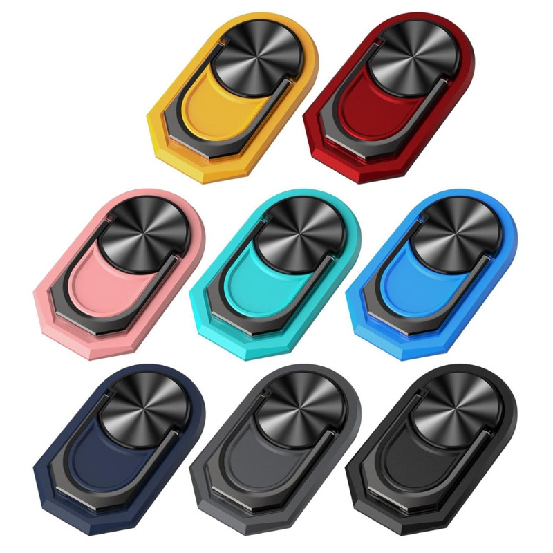 L43D rotacija od 360°, univerzalni nosač za prsten za prste, postolje za držač prstena za mobilni telefon, metalni držač za telefon za magnetski nosač za automobil