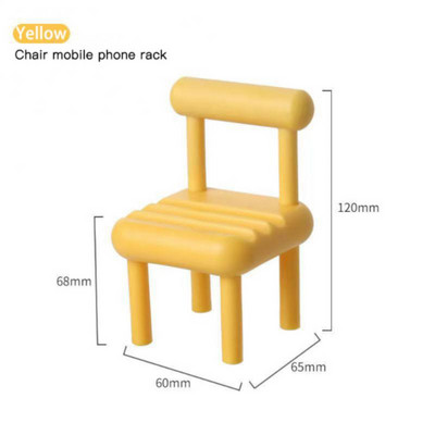 Mini scaun Suport pentru telefon mobil Suport pentru telefon mobil reglabil pentru iPhone Xiaomi Huawei Samsung 4 culori drăguț colorat Suport desktop