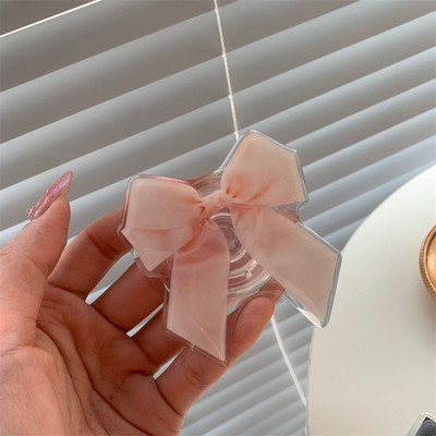 Korejski slatki crtani ružičasti mašni Griptok nosač za iPhone 15 14 Samsung Univerzalni dodaci za telefone Držač za telefon Grip Tok stalak