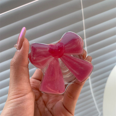 Korejski slatki crtani ružičasti mašni Griptok nosač za iPhone 15 14 Samsung Univerzalni dodaci za telefone Držač za telefon Grip Tok stalak