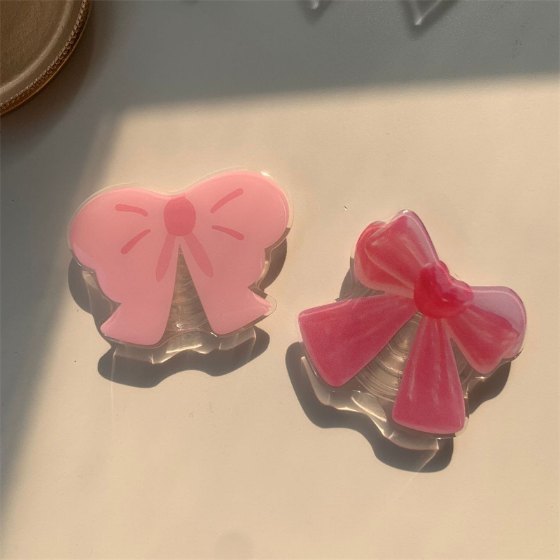 Korejski slatki crtani ružičasti mašni Griptok nosač za iPhone 15 14 Samsung Univerzalni dodaci za telefone Držač za telefon Grip Tok stalak