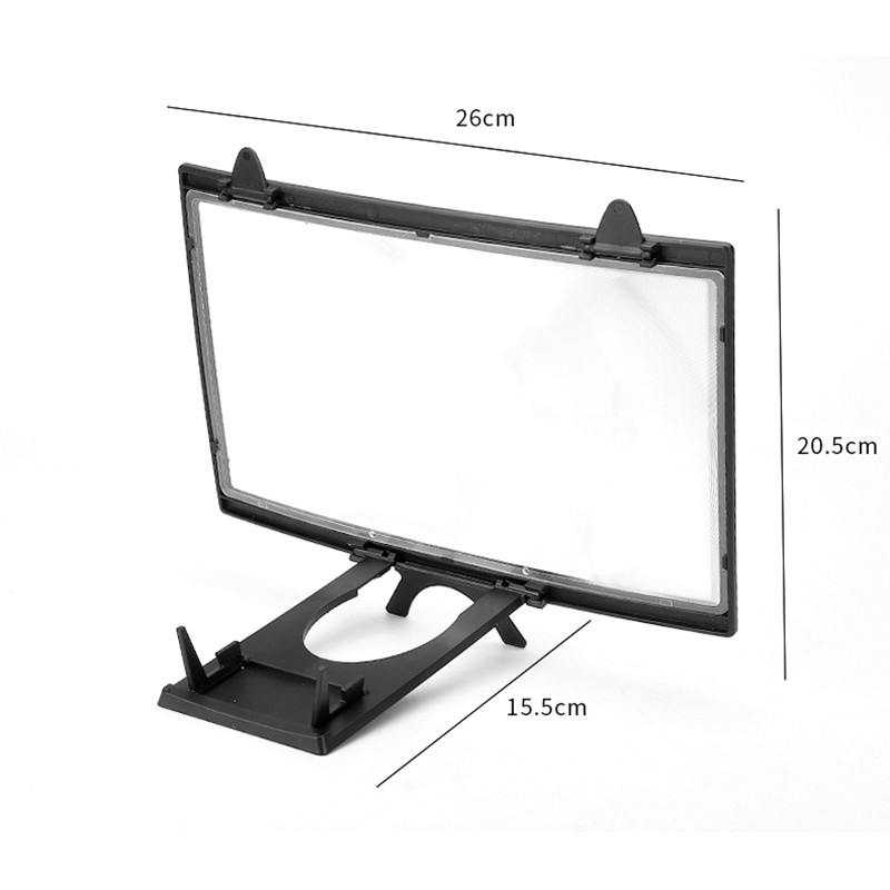 Viedtālruņa ekrāna pastiprinātājs Abs salokāms pārnēsājams izliekts ekrāns Mobilie aksesuāri Tālruņa pastiprinātājs 12 collu acu aizsardzība
