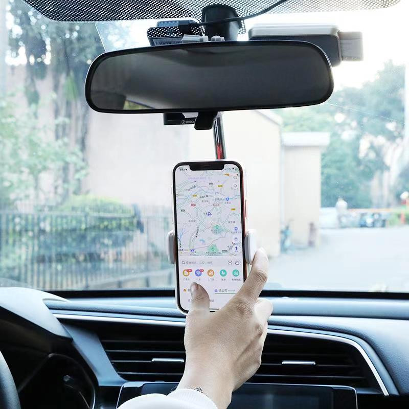 Suport pentru telefon pentru oglindă retrovizoare nou pentru iPhone 12 GPS Seat Smartphone Suport pentru telefon auto Suport reglabil